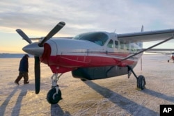 Düşen Cessna tipi yolcu uçağı.